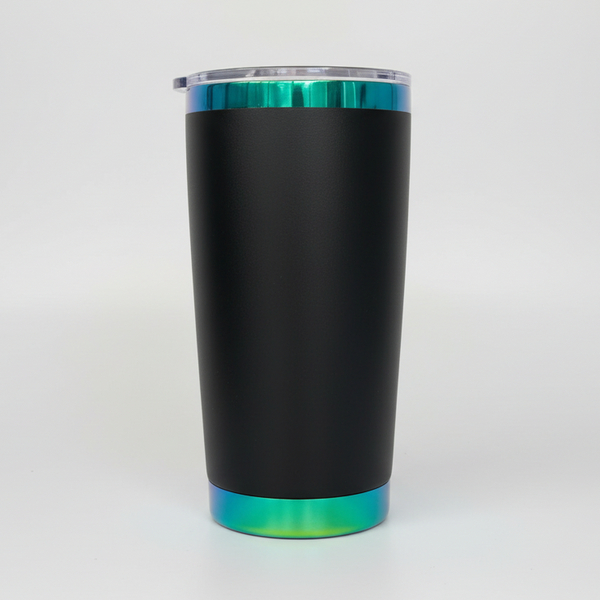 20oz Plated Tumbler β Green/Blue Reveal