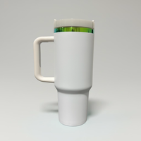 40oz Plated Tumbler — Green/Blue Reveal