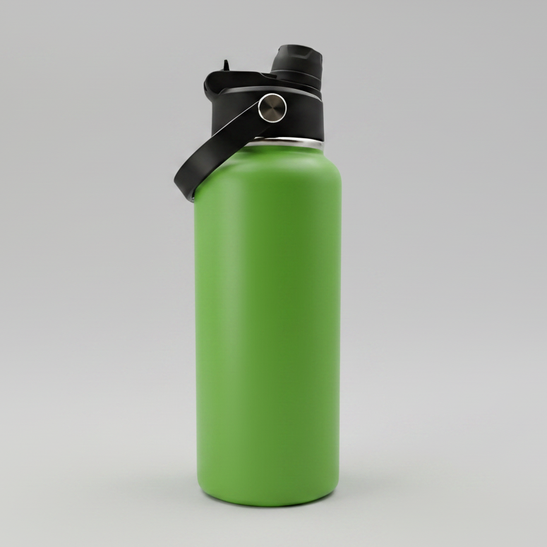32oz Sports Water Bottle — Fruit Green