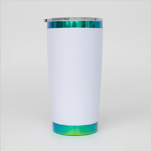 20oz Plated Tumbler — Green/Blue Reveal