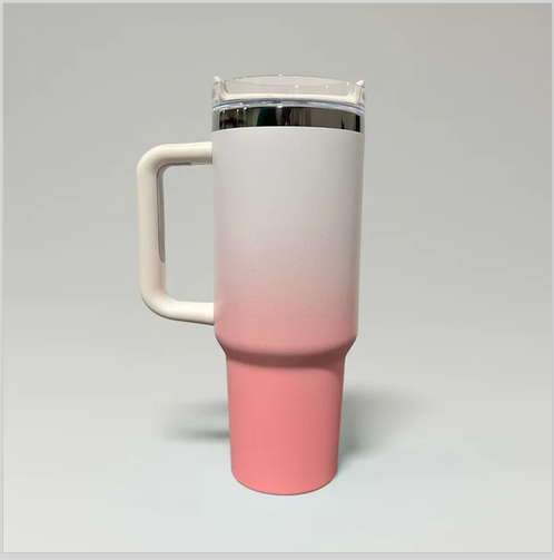 40oz Plated Tumbler — Green/Blue or Pink/Black Reveal