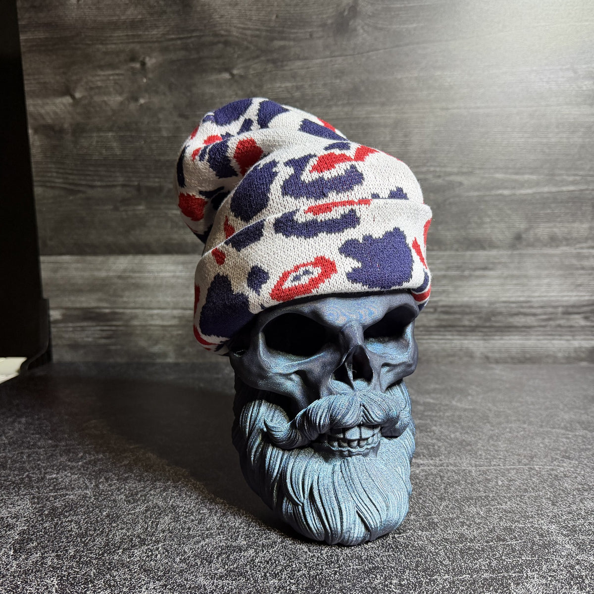 Duck Camo Beanie, Custom Patch