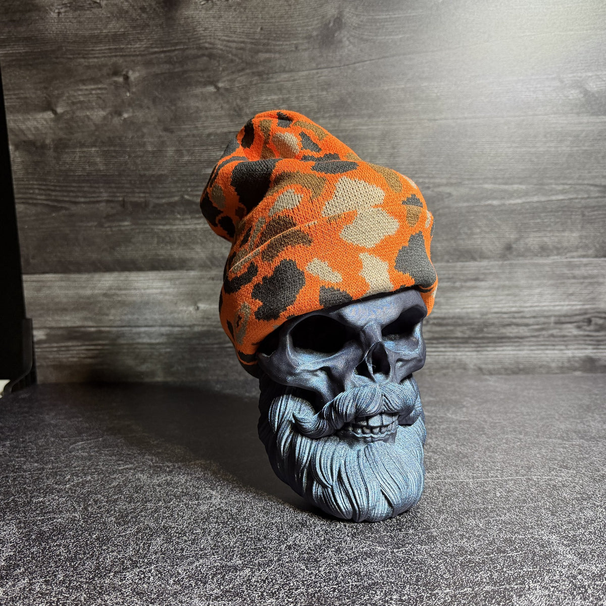 Duck Camo Beanie, Custom Patch