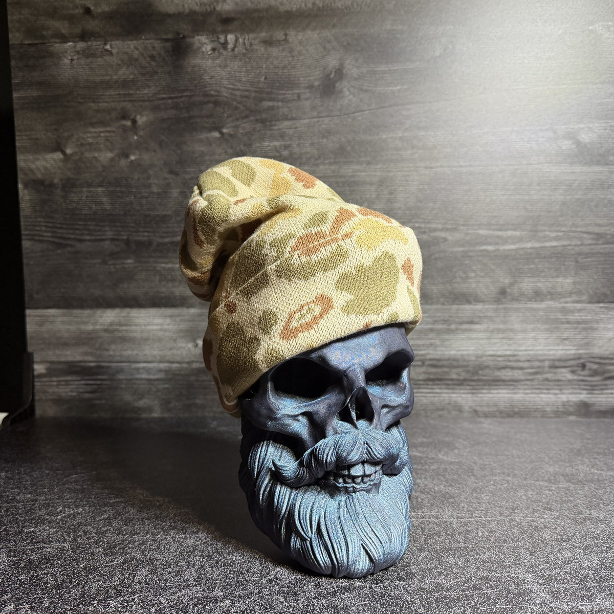 Duck Camo Beanie, Custom Patch