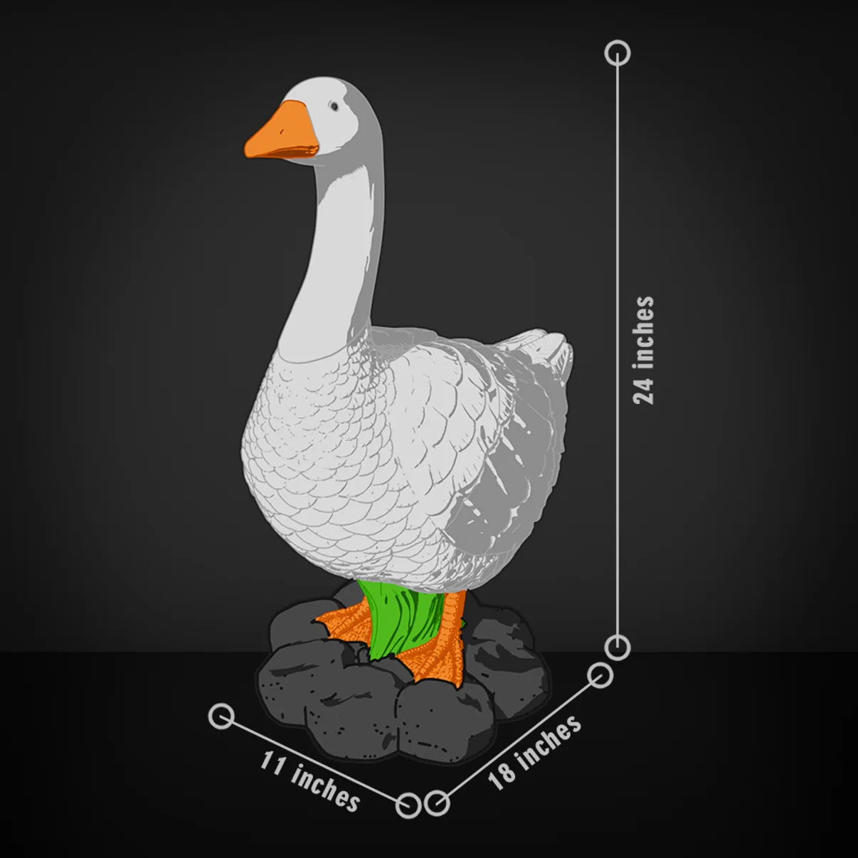 Porch Duck - 3D Printed with Swappable Faces